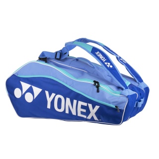 Torba na rakiety Yonex Club Line (torba na sprzęt, 3 główne komory) 2025 błękitna/turkusowa 12-sztukowa